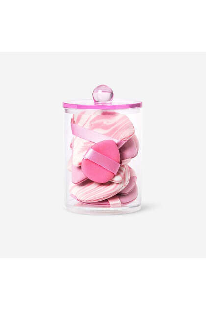 Pembe Makyaj Süngeri Saklama Kutusu