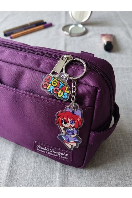 Owl Bag the Amazing Digital Circus Series Ragatha Patterned Acrylic Keychain Bag Ornament