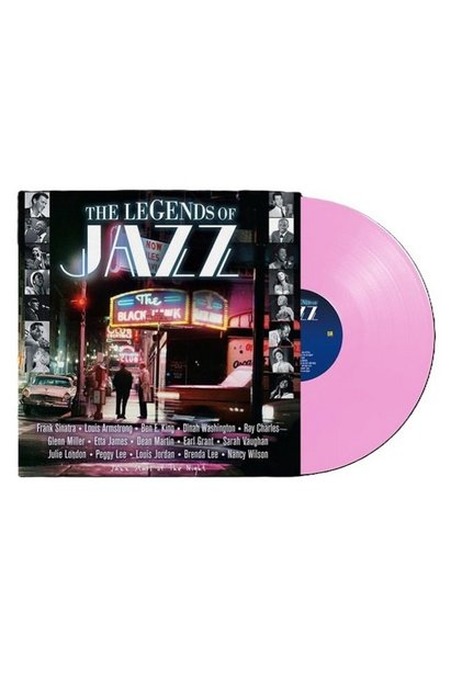 The Legends of Jazz Plak Pembe Renkli – Frank Sinatra, Louis Armstrong, Ray Charles