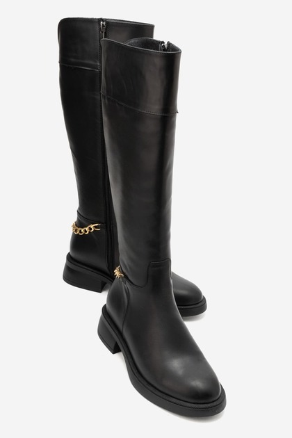 Varville Women's Genuine Leather Boots Black