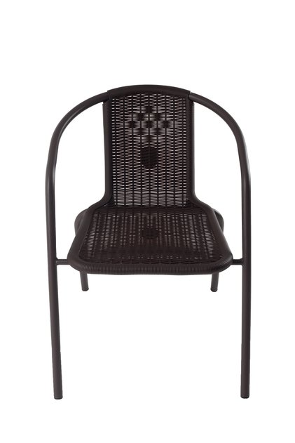 Brown Modern Design Plastic Fixed Mesh Chair