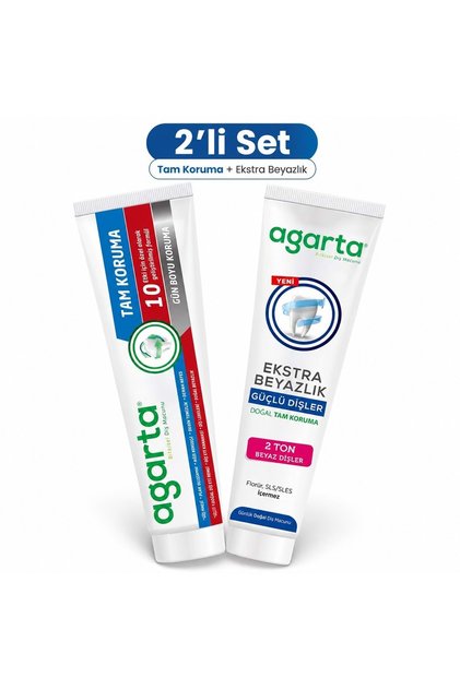 Natural Full Protection Toothpaste 75 ml All-Day Protection & Extra Whiteness 75 ml (Mixed Set of 2)