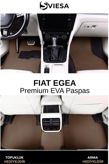 EVA Fiat Egea Araç Paspas Havuzlu Taban Su Geçirmez Kokusuz Özel Üretim 3D Premium Oto Paspas