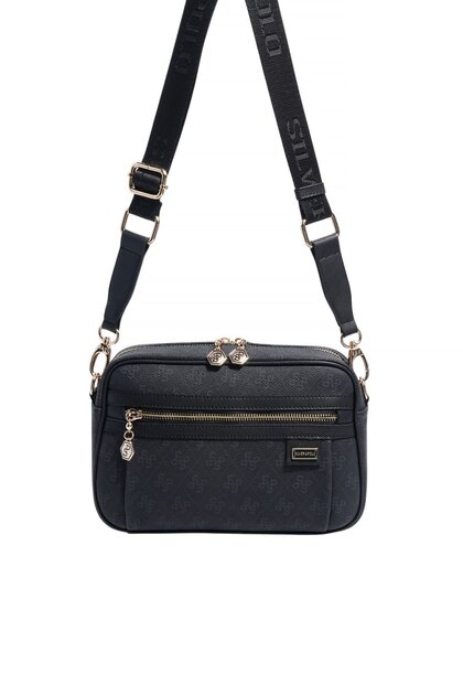 Black - Black Monogram Women's Crossbody Bag Sp1280