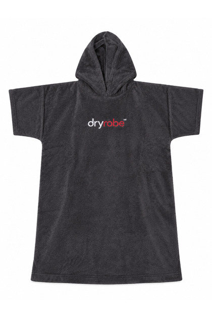 Antrasit Gri Kapüşonlu Plaj Pançosu Unisex Havlu Bornoz 75x95 cm Deniz Havuz Surf-defoludur
