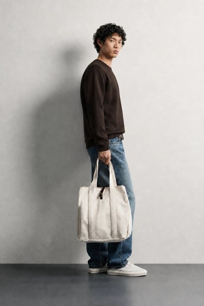 Quill - Brown - Cotton Crew Neck - Men's Sweatshirt