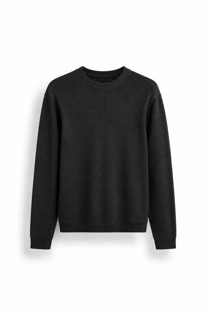 Quill - Black - Cotton Crew Neck - Men's Sweatshirt
