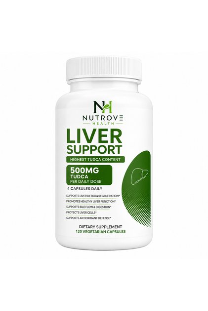 Liver Support with TUDCA, NAC & Milk Thistle – 120 Vegetarian Capsules