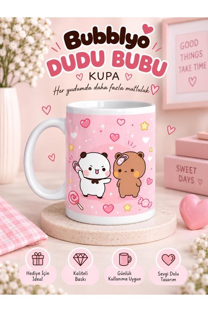 Dudu Bubu Desenli Kupa Bardak
