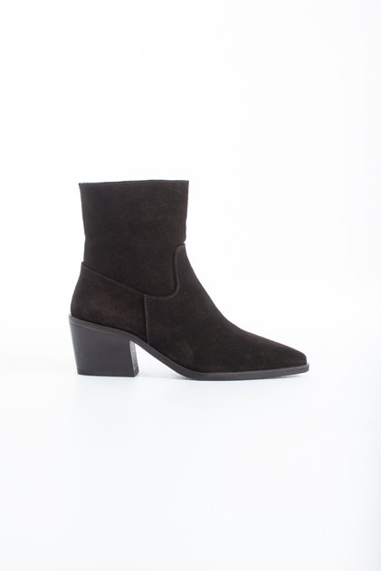 Violet Women's Genuine Leather Brown Suede Western Boots