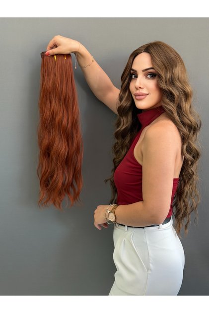 Koyu bakır renk tonunda dalgalı yarımay2yan çıtçıt modelimiz