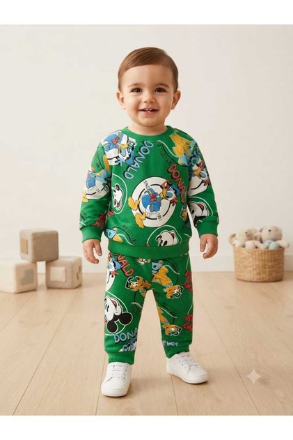 100% Cotton Printed Comfortable Fit Top and Bottom Baby Set