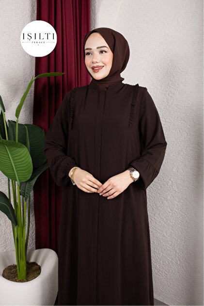 فستان زينب من حرير المدينة مع تفاصيل كشكشة