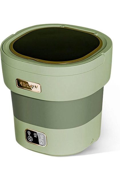 Foldable Mini Washing Machine and Dryer, 12L Collapsible Washer for Underwear, Baby Clothes, and Soc