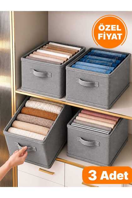 3 Pieces Closet Organizer Shelf Organizer Foldable Drawer Organizer Closet Organizer