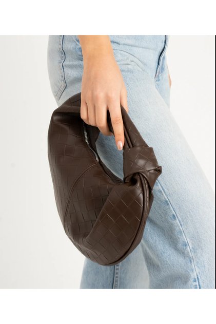 The Moi̇ss Knot Detailed Braided Bag Black