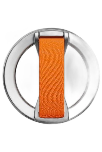 Circular Magnetic Mobile Phone Holder with Hand Grip and Soft Elastic Band, Multi-Angle and Lightweight for Viewing, Shooting, and Calling.