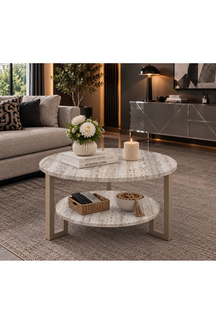 Milas TRAVERTEN Cappucino Ayaklı Orta Sehpa orta_sehpa_ceviz_lux_sedas