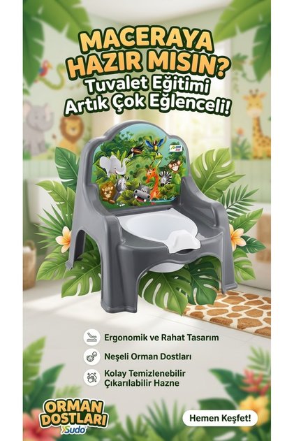 Bebek Tuvalet Alıştırma - Lazımlık - Tuvalet Eğitim Seti
