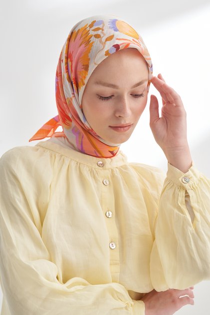 Roselle Desen the Tencel Edit Scarf - Peach
