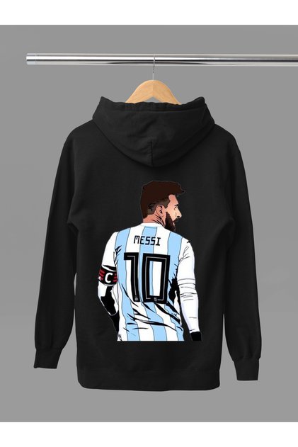 Lionel Messi Printed 3-Yarn Quality Soft Texture Hooded Children's Sweatshirt