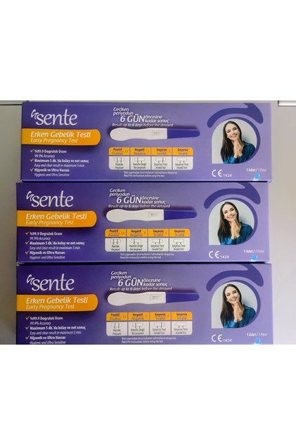 Erken Gebelik Testi %99.9 Kesin Sonuç 3 Adet Hızlı Hamilelik Testi