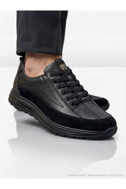 Men's Winter Waterproof Non-Slip and Flexible Sole Memory Foam Inner Lining Genuine Leather Casual Shoes