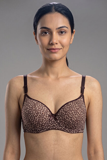 Micro Covered T-Shirt Bra Strap Knitted Bra