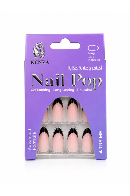 أظافر صناعية لاصقة بتصميم أنيق – Nail Pop
