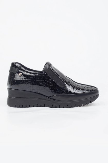 Mammamia Genuine Leather Wedge Heel Casual Shoes