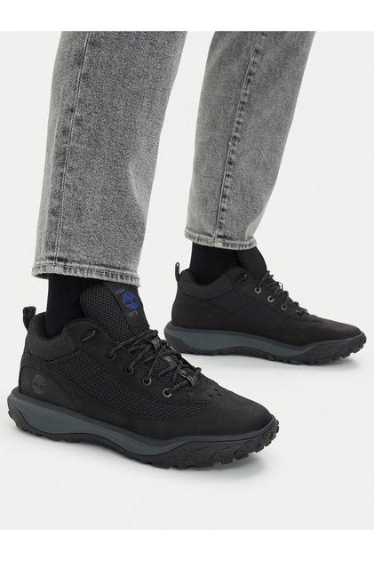 حذاء Timbercush Motion 7 Mid Lace Up Sneaker للرجال باللون الأسود
