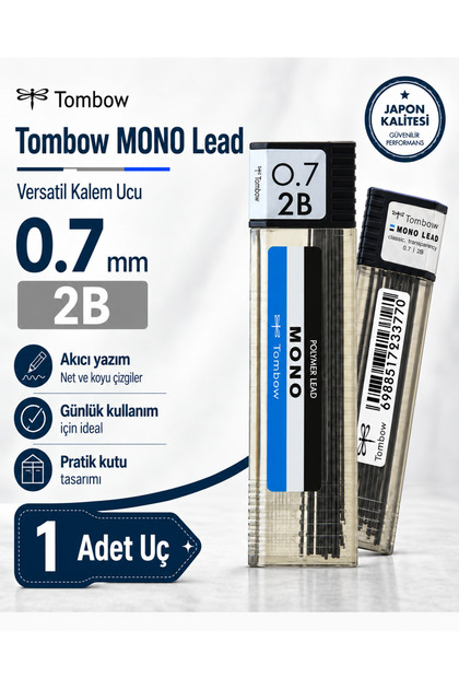 Mono Lead 0.7 mm 2B Versatil Kalem Ucu 1 Adet Yedek Uç