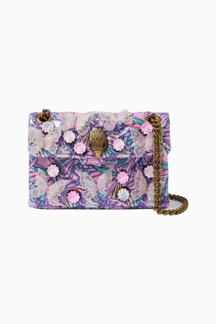 Mini Kensington Butterfly Chain Strap Women's Crossbody Bag - Purple