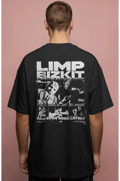Limp Bizkit Rock Metal Music Band Printed Unisex Oversize Premium T-Shirt