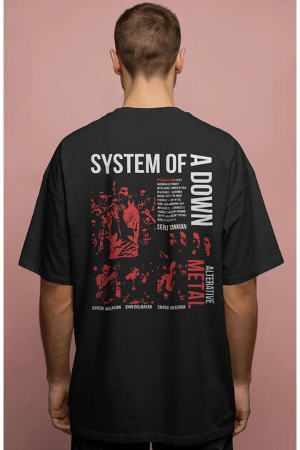 System of a down Rock Metal Music Band Printed Unisex Oversize Premium T-Shirt