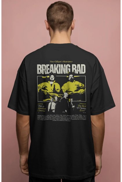 Breaking Bad Walter White Series Printed Unisex Oversize Premium T-Shirt