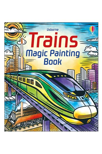 Water Painting Book, Trains Magic Painting Book,
