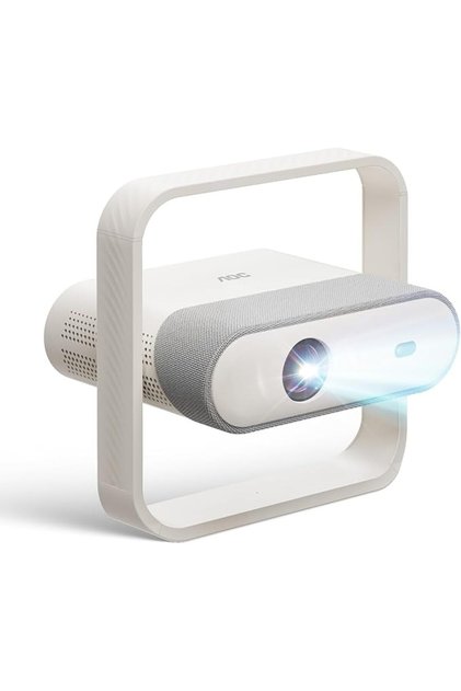 جهاز عرض ذكي من AOC بدقة 1080P أصلية ويدعم 4K، 15000 لومن، نظام أندرويد 13، واي فاي 6، تركيز تلقائي وتصحيح انحراف الصورة