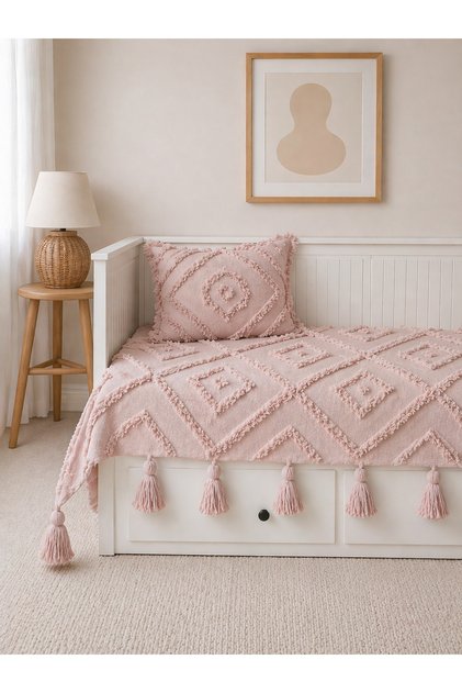 Cotton Tufted Hemnes Divan Cover 130X250 cm