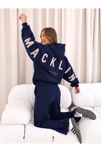 Unisex Women's Men's m a C K L I N Back Print Oversize 3 Thread Hooded Sweatshirt and Baggy Sweatpants