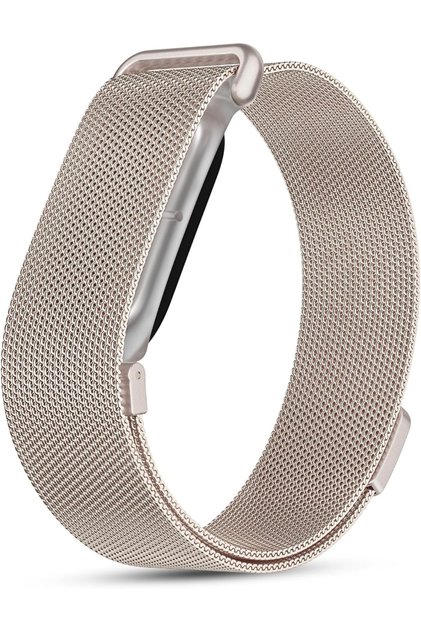 Google Fitbit Air Magnetic Metal Mesh Band, Adjustable Stainless Steel Milanese