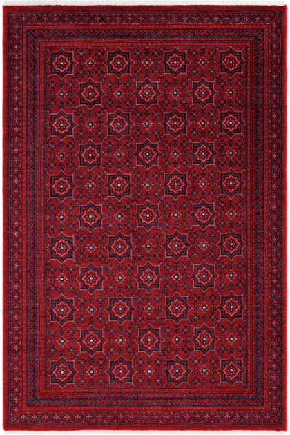Türkmen Kırmızı Halı Yolluk Vintage Otantik Retro Rustik Salon Oturma Oda Anadolu Afgan İran Halısı