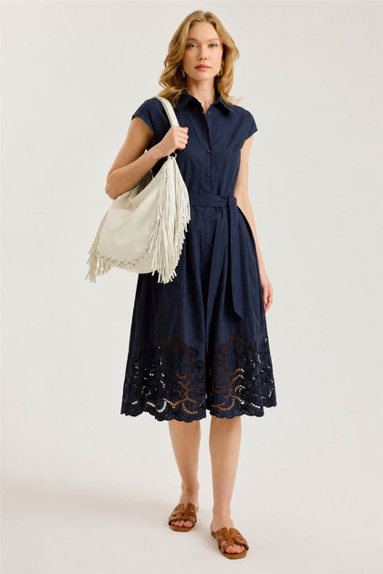 Trok Decorated Tassel Belt Strap Bag
