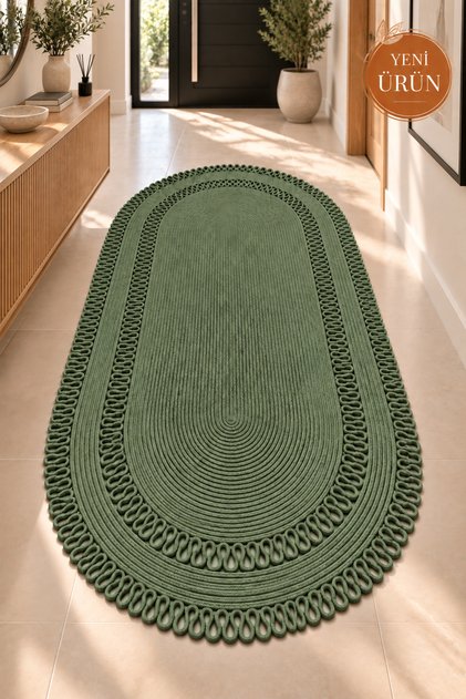 Alessa Doğal Oval Hasır Jüt Kilim Oval Dekoratif Örgü Kilim – Modern Bohem Tasarım, Şık ve Doğal Görünüm, Salon, Mutfak ve Antre Kullanımı Desenli, Dekoratif, Kilim, Salon Çeyizlik, Hediyelik
