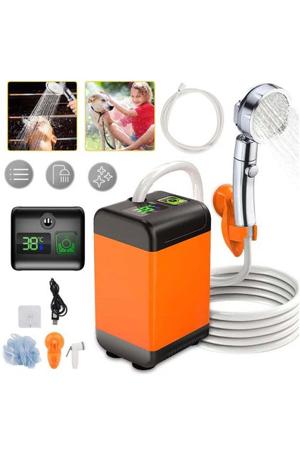Dus Portabil Camping, Pompa Electrica Reincarcabila 6000mAh, Afisaj Led, 3 Moduri Pulverizare