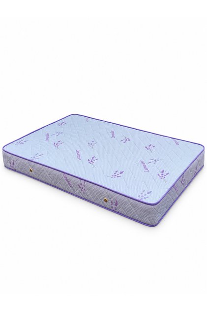 Saltea ortopedică, SalteRo, înălțime 20 cm, spumă poliuretanică, profilată, Lavander, reversibilă, sistem de aerisire, fermitate medie