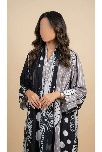 MWT1429 عباية طباعة | Printed Abaya