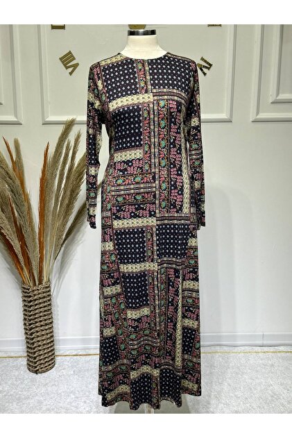 Women's New Season Kilim Pattern Plus Size Dress