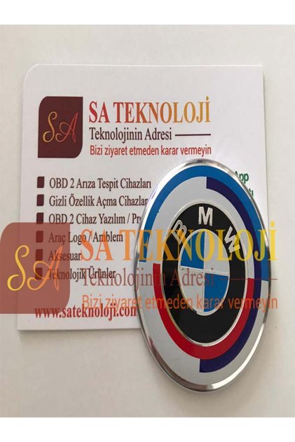 Bmw Steering Wheel Logo 47 mm Aluminum(Newtype Blue-White)