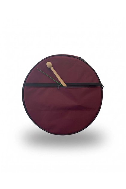Bordo Renk Asma Davul Taşıma Kılıfı 58 cm